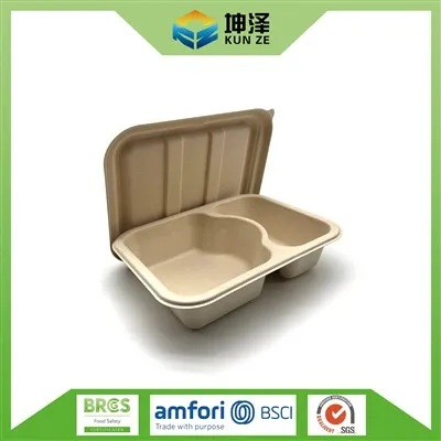 2 कम्पार्टमेंट भोजन ट्रे