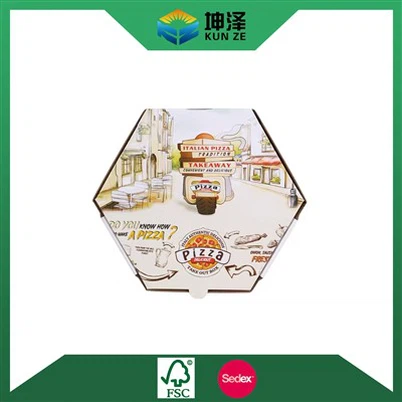 हेक्सागोन पिज़्ज़ा बॉक्स